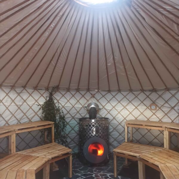 Saunajurte von innen